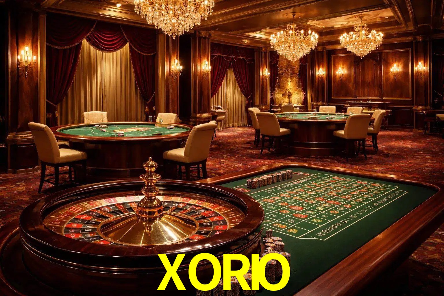 Una escena premium de mesa de casino en vivo con cartas, elementos de ruleta y un ambiente pulido de estudio de transmisión.